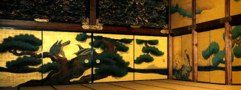 NIJO Castle KANO Painting<br> - Matcha Bowl