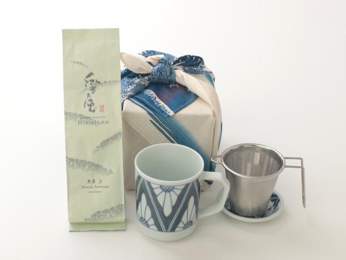 [New] FUROSHIKI Gift KIKUMON Strainer Mug Set