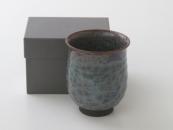 [Limited] HANA KESSHO Yunomi SABI ASAGI (handcrafted: 210ml)