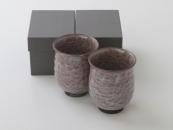 [Limited] HANA KESSHO Yunomi USU FUJI - pair (handcrafted)