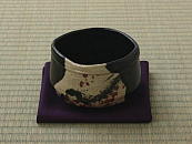 [KIRAI] KURO ORIBE CHAWAN - KOUBAI (handcrafted Matcha Bowl)