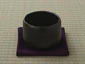 [KIRAI] KASEYU KURO CHAWAN - Rikyu GONOMI (handcrafted)