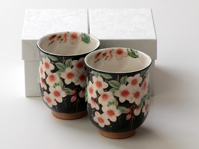 [Limited] SHIDARE SAKURA - pair (handcrafted Teacup)