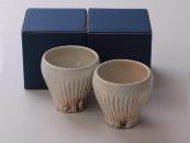 TETSUSAN SENBORI Yunomi - pair (handcrafted Teacup)